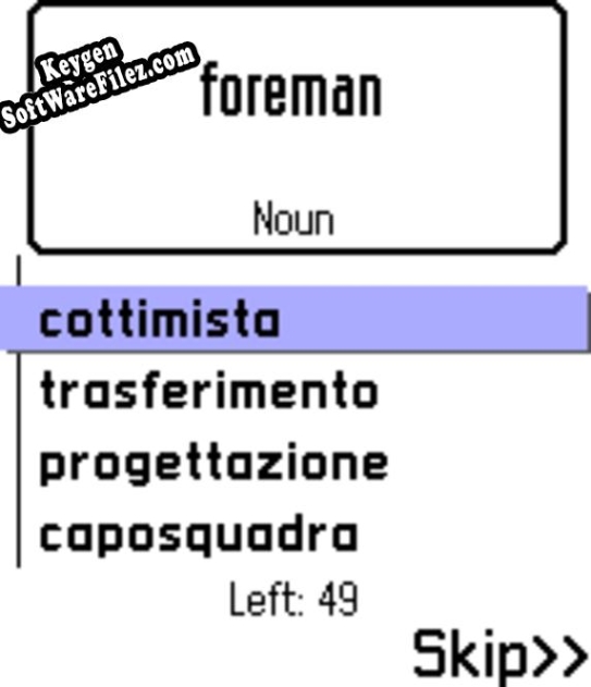 ECTACO FlashCards English  Italian for Nokia key free