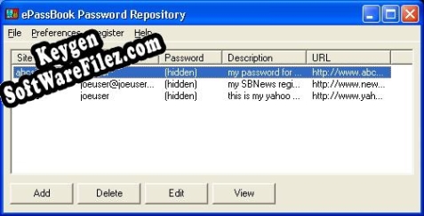 Key generator for ePassBook Password Repository