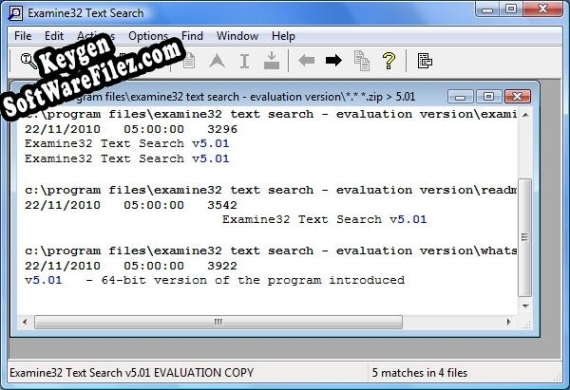 Examine32 Text Search key free