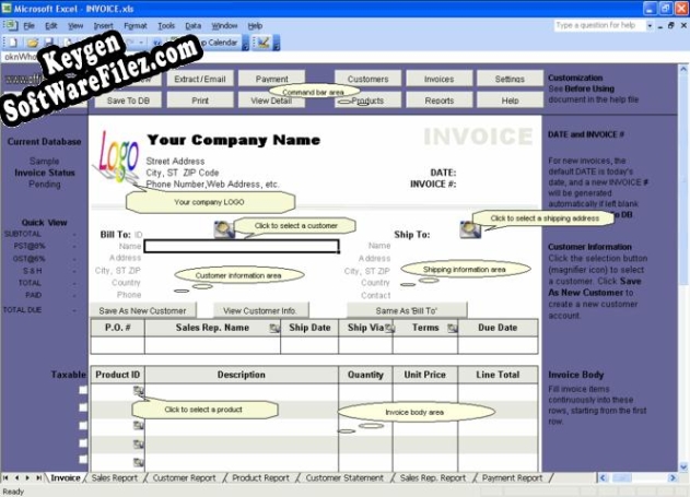 Registration key for the program Excel Invoice Manager Platinum