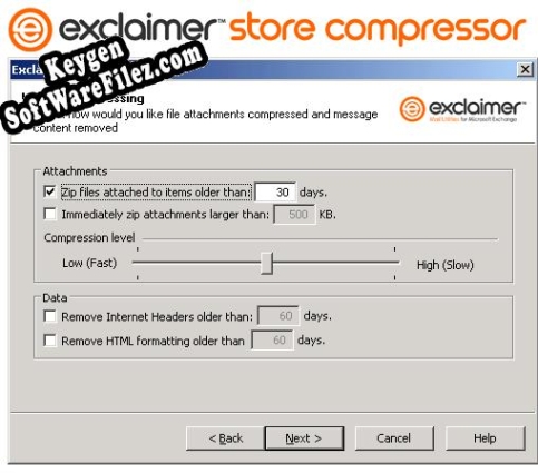 Activation key for Exclaimer Store Compressor