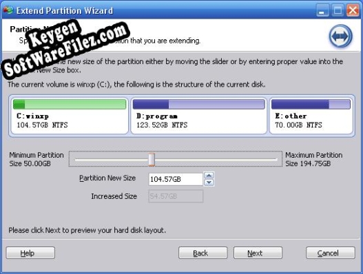Extend Partition Home Edition key free