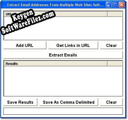 Registration key for the program Extract Email Addresses From Multiple Web Sites Software