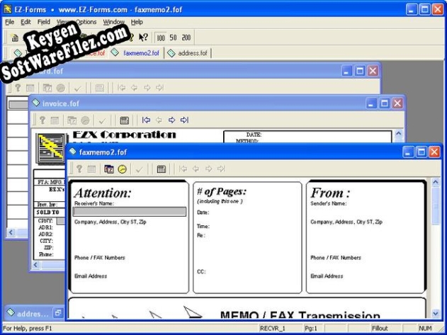 Key generator for EZ-Forms ULTRA Filler