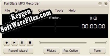 Key generator (keygen) FairStars MP3 Recorder