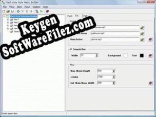 Flash Vista Style Menu Builder serial number generator