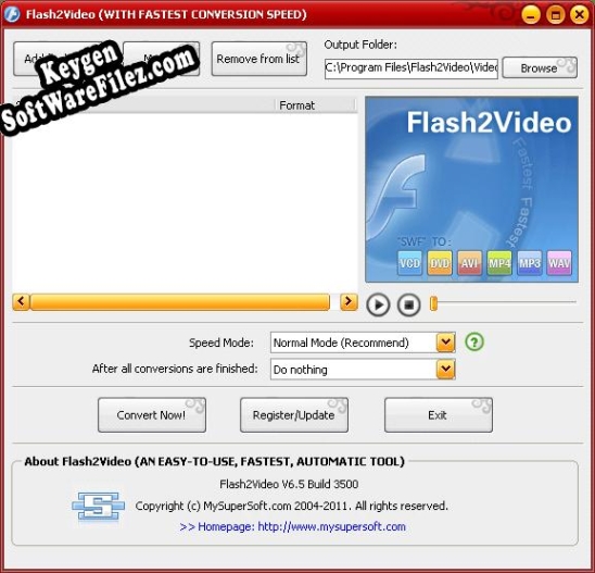 Flash2Video activation key