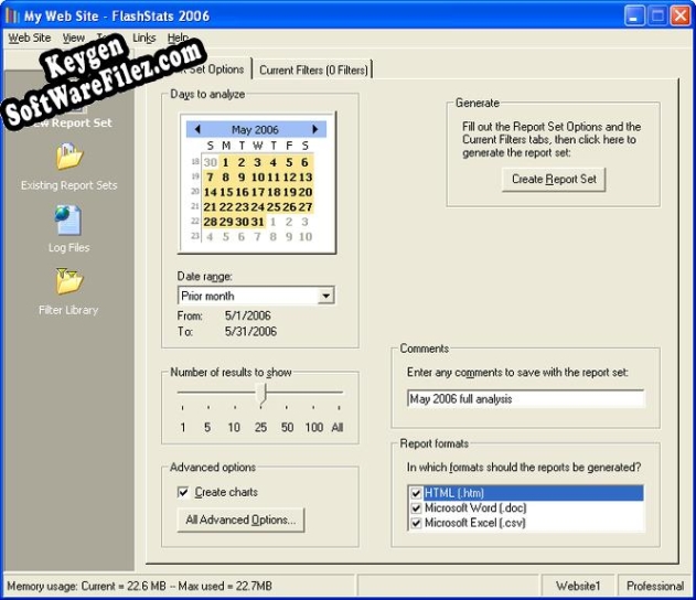 FlashStats 2006 Key generator