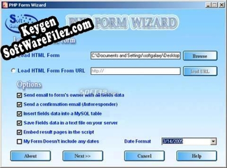 Form mail script generator serial number generator