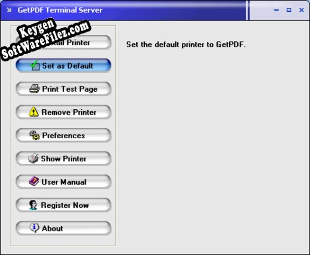 GetPDF Terminal Server serial number generator