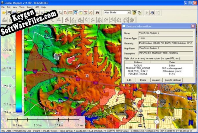 Key for Global Mapper