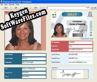 IDFlow ID Badge Software serial number generator