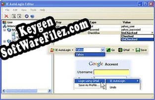 IE AutoLogin Key generator