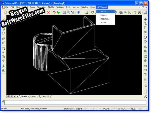 IGES Import for Bricscad serial number generator