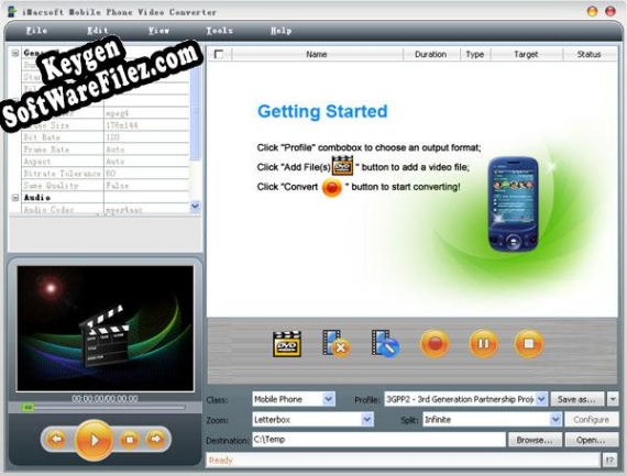 iMacsoft Mobile Phone Video Converter serial number generator