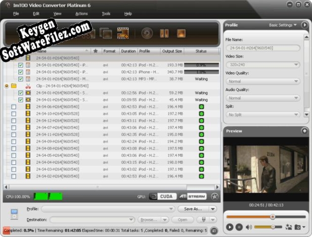 Activation key for ImTOO Video Converter Platinum