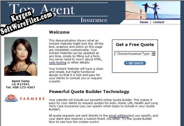 Insurance Agency Website Builder activation key