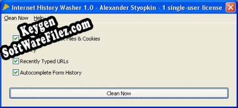 Key for Internet History Washer