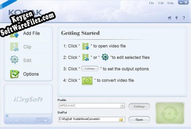 iOrgsoft Kodak Video Converter Key generator