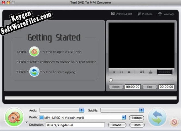 iTool DVD to MP4 Converter for MAC key generator