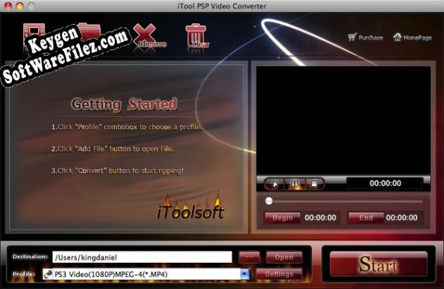 Key for iTool PSP Video Converter for MAC