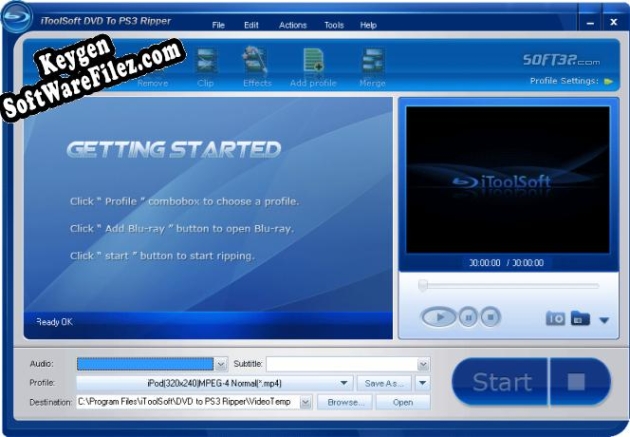 iToolSoft DVD to PS3 Ripper key generator