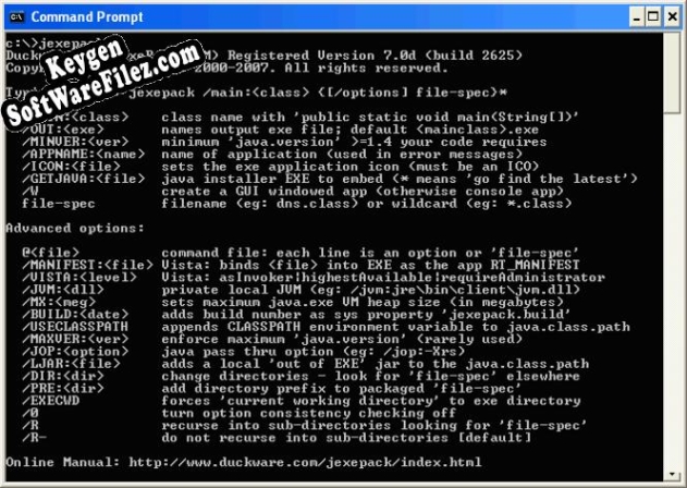 JexePack key generator