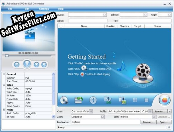 Joboshare DVD to AVI Converter serial number generator