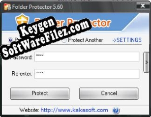 Registration key for the program KaKa Folder Protector