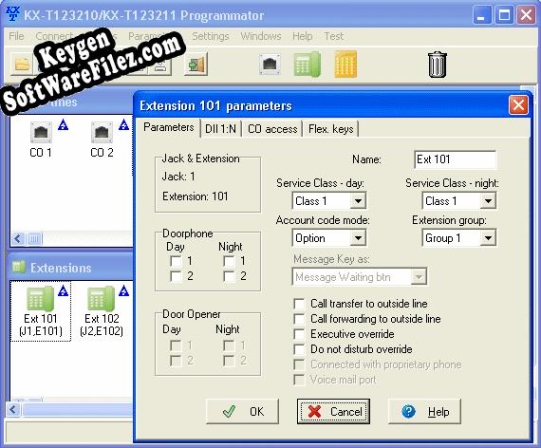 KX-T123211 Programmator key generator