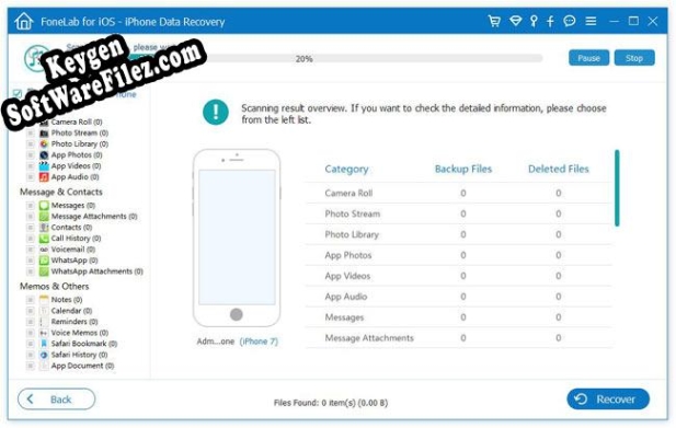 Mac FoneLab iPhone Data Recovery key generator