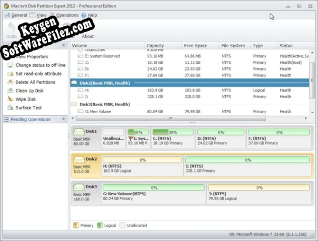 Registration key for the program Macrorit Partition Expert Pro Edition