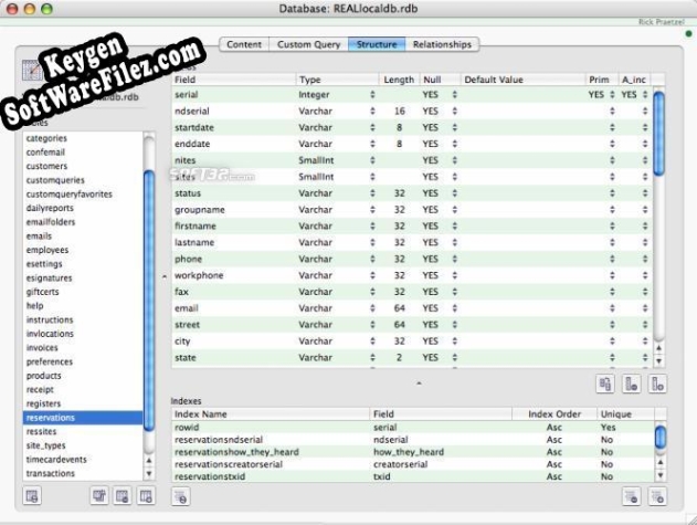 Activation key for MesaSQLite