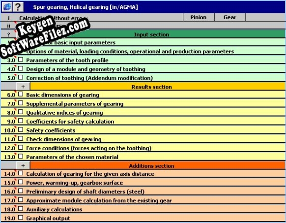 MITCalc - Spur Gear Calculation Key generator