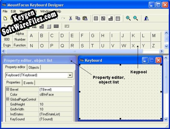 MountFocus Keyboard Designer Key generator