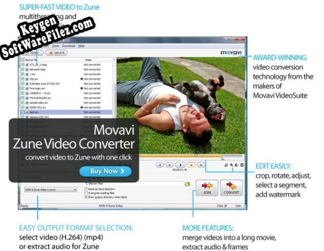 Movavi Zune Video Converter key generator