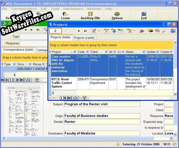 Key for MSD Documents