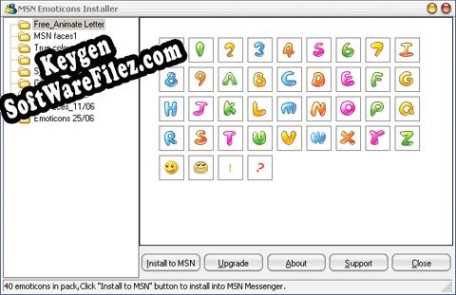 Key for MSN Emoticons Installer