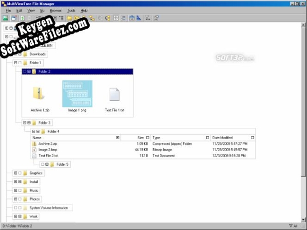 MultiViewTree File Manager Key generator