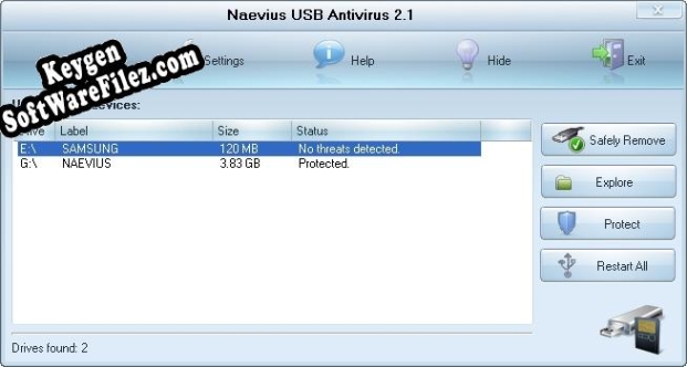Naevius USB Antivirus serial number generator