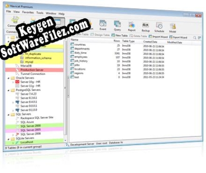 Key generator for Navicat Premium (All-In-One Database Admin Tools for MySQL, Oracle and PostgreSQL) for Windows