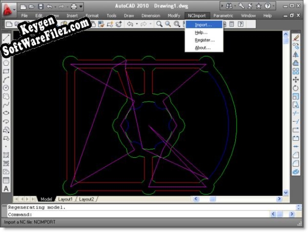 Key generator (keygen) NC Import for AutoCAD