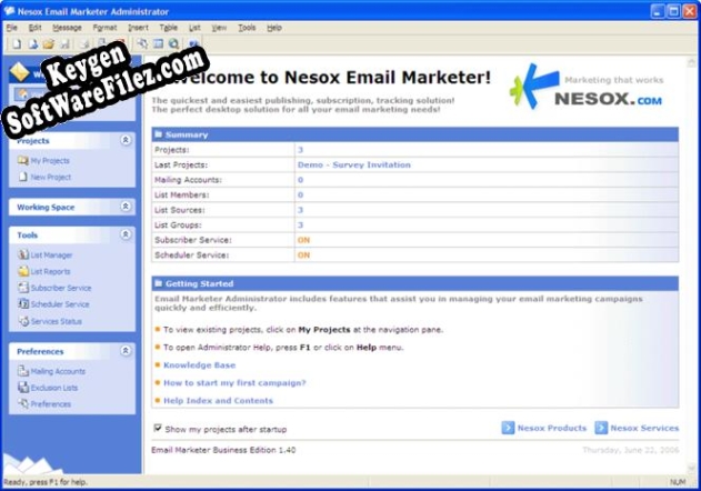 Nesox Email Marketer Personal Edition Key generator
