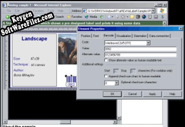 newObjects Active Label ActiveX serial number generator