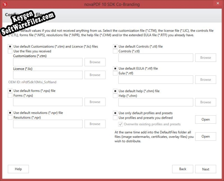 Key generator for novaPDF SDK