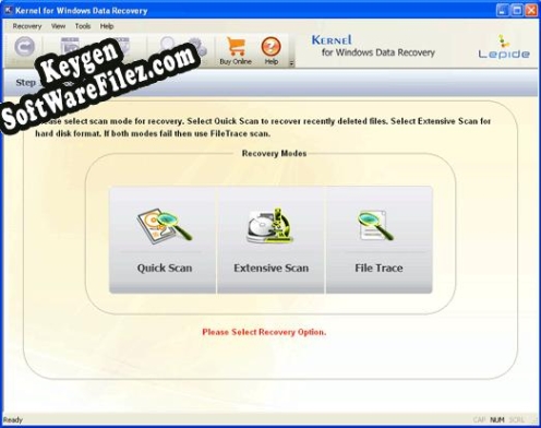 Free key for NTFS File Recovery