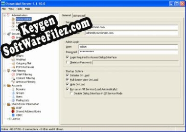 Ocean Mail Server key generator