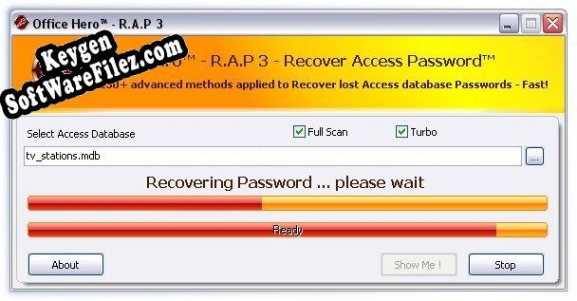 Office Hero - Recover Access Passwords key generator