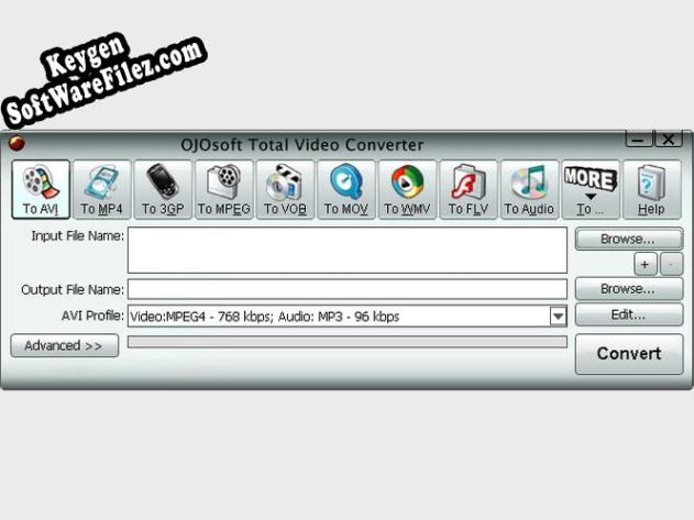 Free key for OJOsoft Total Video Converter