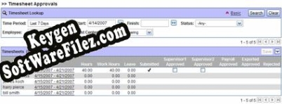 Registration key for the program Pacific Timesheet